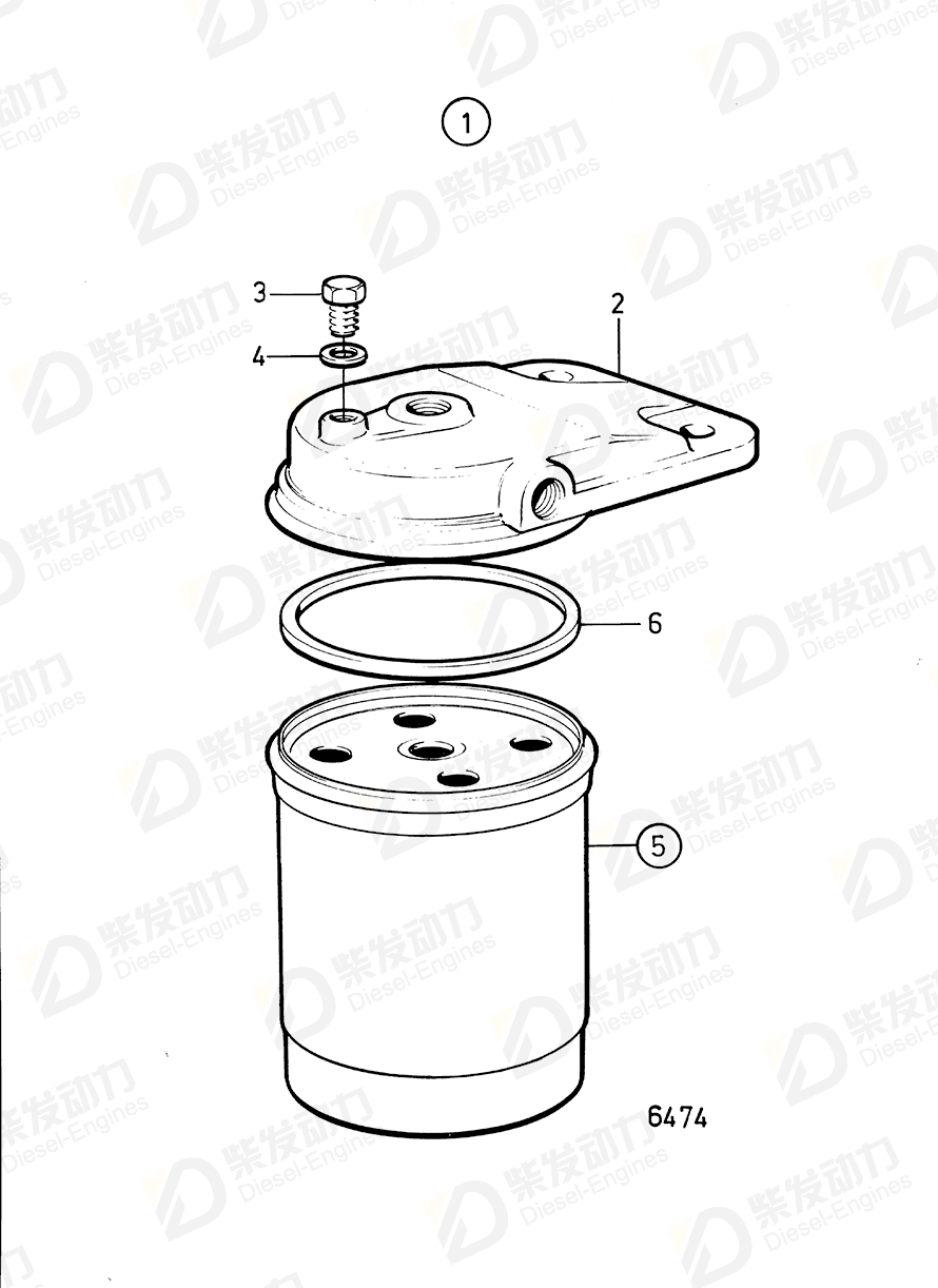 VOLVO Filter 829913 Drawing